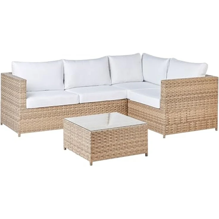 Lounge Set AVOLA Cremeweiß – Bild 4