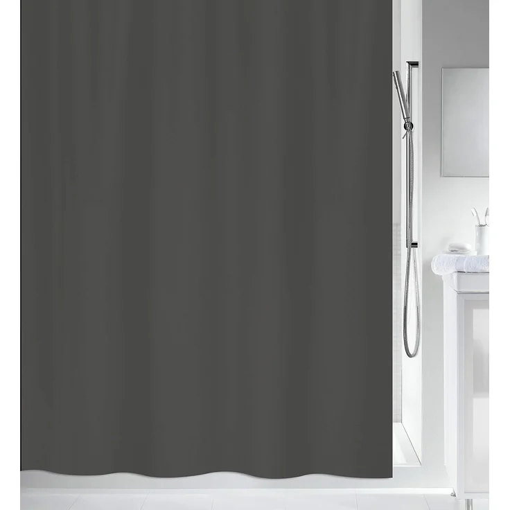 spirella Duschvorhang PRIMO Breite 120 cm, Anti-Schimmel Textil-Duschvorhang, Polyester, 120x200 cm, waschbar – Bild 1