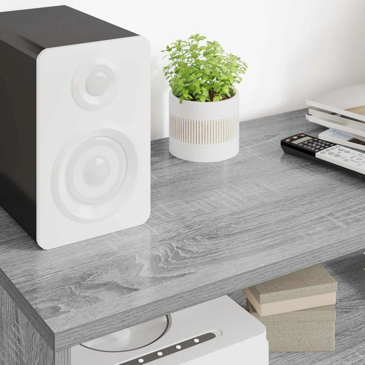 vidaXL TV-Schränk Graues Sonoma 100 x 35 x 40 cm Holzwerkstoff 8000313 – Bild 4