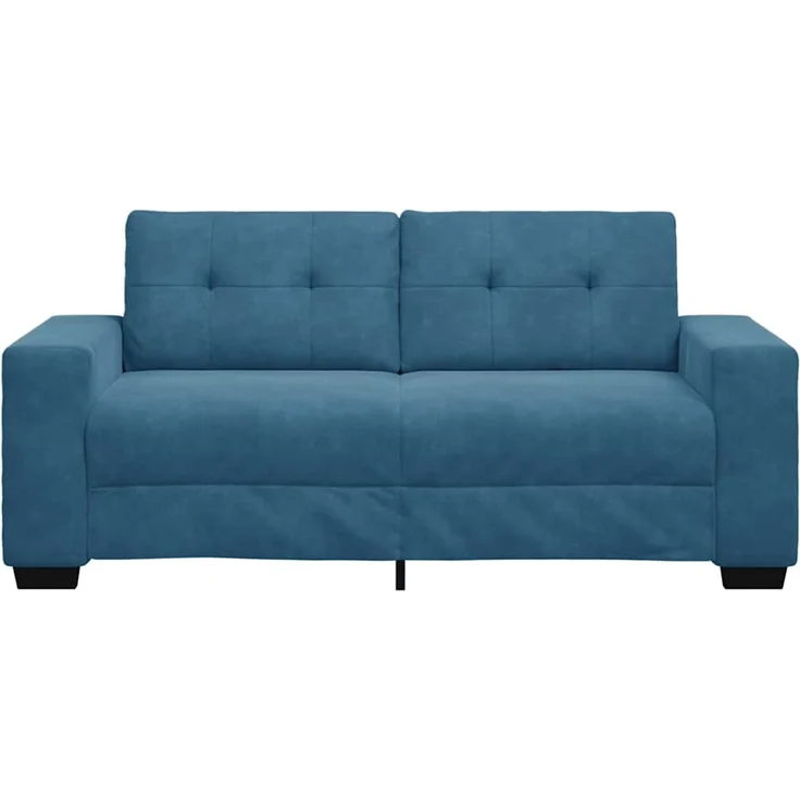 vidaXL Zweisitzer-Sofa Blau 180x77x82 cm Samt 4105131 – Bild 4