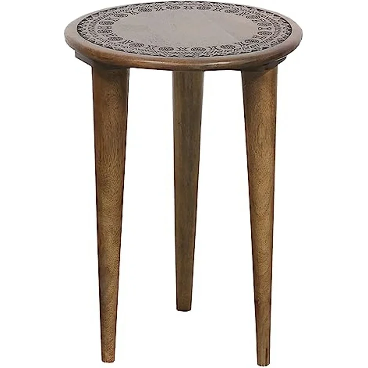 Marrakesch Orient & Mediterran Interior Beistelltisch Orientalischer Beistelltisch Hocker Blumenhocker Astus Rund (1-St, 1 Tisch), Handarbeit – Bild 1