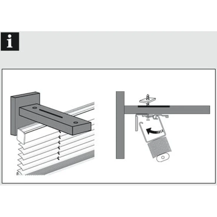 Gardinia Spezialträger für Wand Luxor Stahl-gebürstet – Bild 4