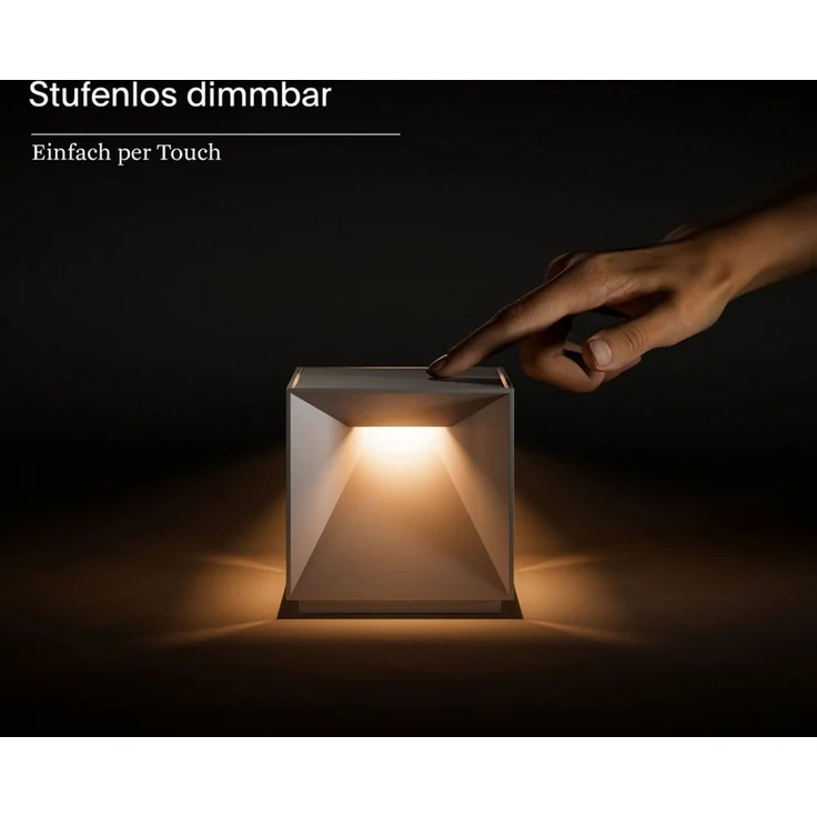 SIGOR LED Tischleuchte Akku-Tischleuchte, Dimmbar, LED fest integriert, Warmweiß – Bild 3