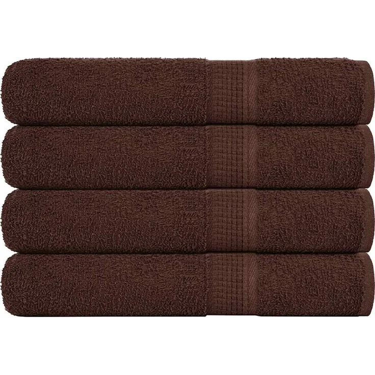 vidaXL Handtücher FROGN 4 Stk. Braun 100x200 cm 360 g/m² 136771 – Bild 1