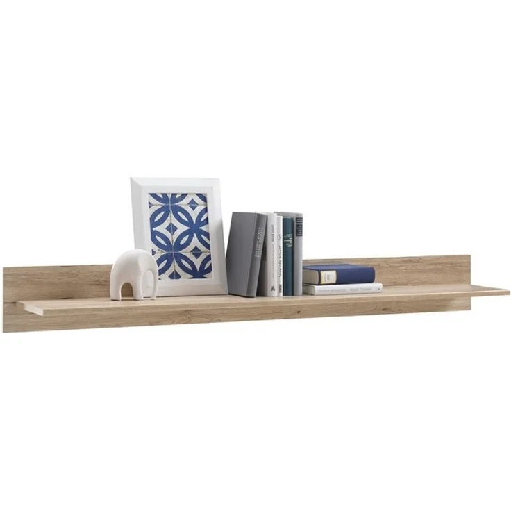 HBZ Wandboard Romance, 1-tlg, Eiche San Remo hell, Regal schwebend bis 3 kg belastbar – Bild 3