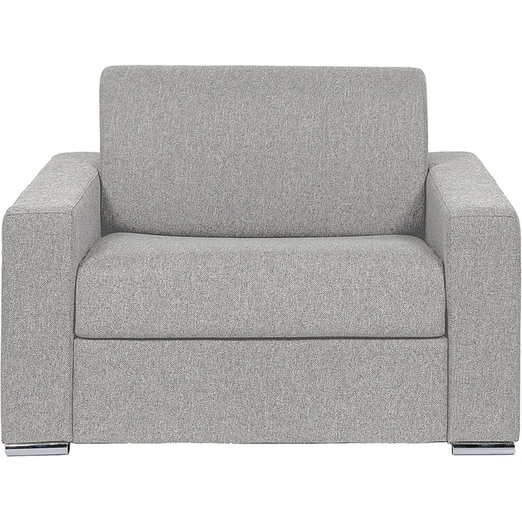 Vente-unique - CALITO - Schlafsessel - Metall - Stahl - Hellgrau - 124 x 95 x 85 cm – Bild 3