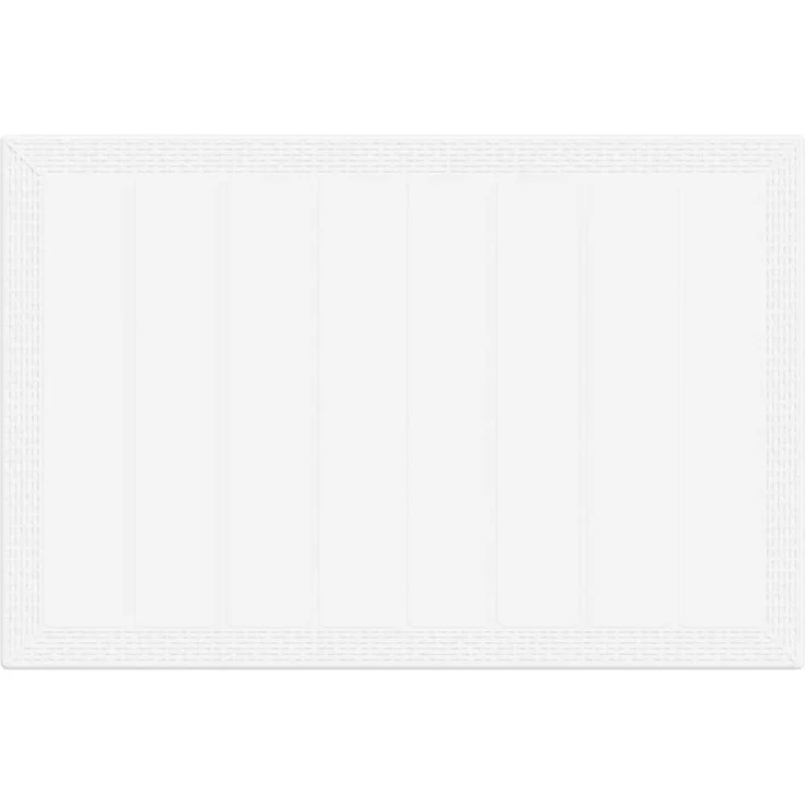vidaXL Gartentisch Weiß 150 x 100 x 73 cm Poly-Rattan 871686 – Bild 6