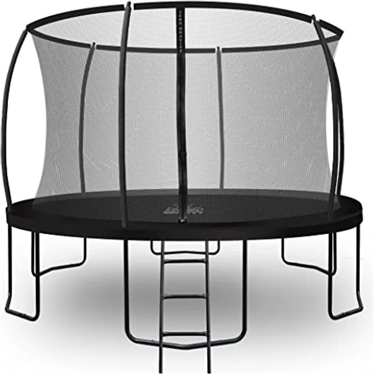 ZERO GRAVITY Outdoor Trampolin Ultima 4 Ø 366cm - TÜV-geprüft, Sturmsicher, inkl. Leiter - Schwarz