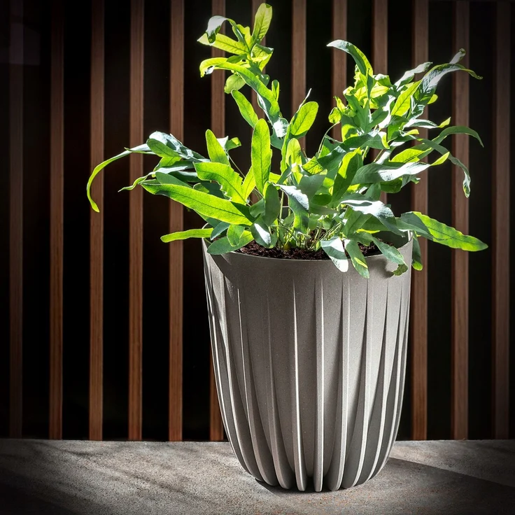 KADAX Blumentopf Eco Cover + grauer Einsatz 19x22,5 cm – Bild 5