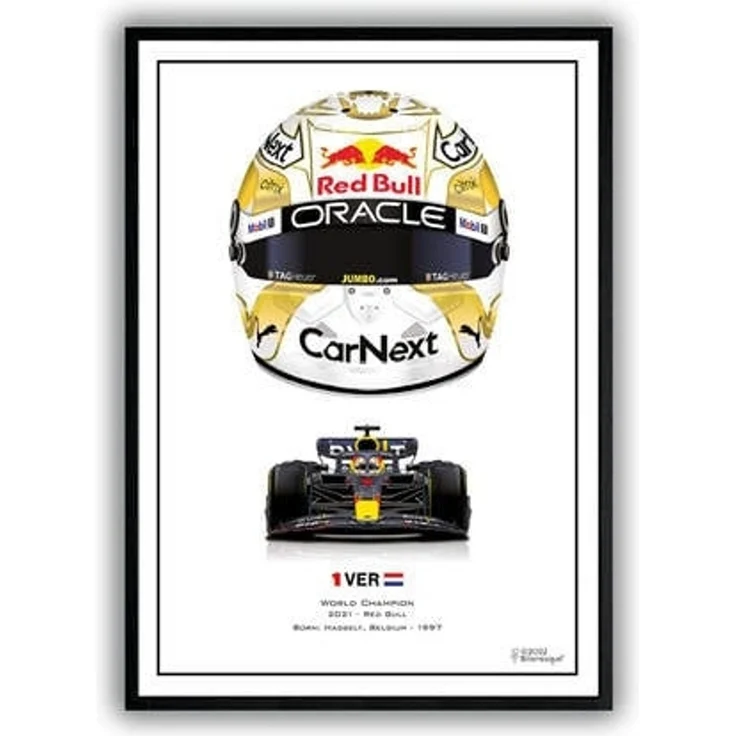 Poster Formel 1 Helme Rennfahrer Gewinner · Deko Print ohne Rahmen - D / 50x70 cm – Bild 5