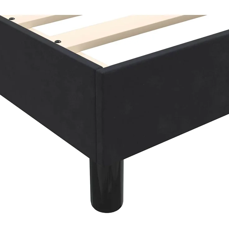 vidaXL Boxspringbett ohne Matratze Schwarz 200x220 cm Samt 3315893 – Bild 8