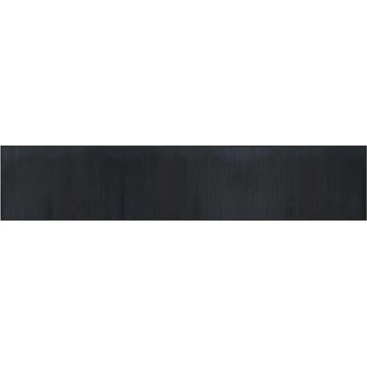 vidaXL Teppich Rechteckig Schwarz 60x300 cm Bambus 376840