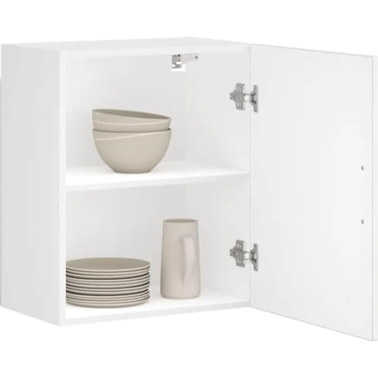 vidaXL Küchen-Hängeschränke 2 Stk. Porto Hochglanz-Weiß Holzwerkstoff 854042 – Bild 4