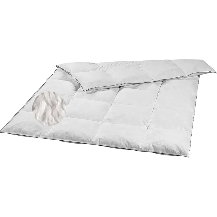 sleepling Daunenbettdecke als Kassettendecke, Füllung: 90% Daunen / 10% Federn, Bezug: 100% Baumwolle, ÖKO-TEX STANDARD 100, ganzjährige Winterbettdecke, reines Naturprodukt