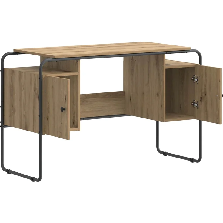 vidaXL Schreibtisch mit Stauraum Artisan-Eiche 120 x 50,5 x 75,5 cm 8008043 – Bild 3
