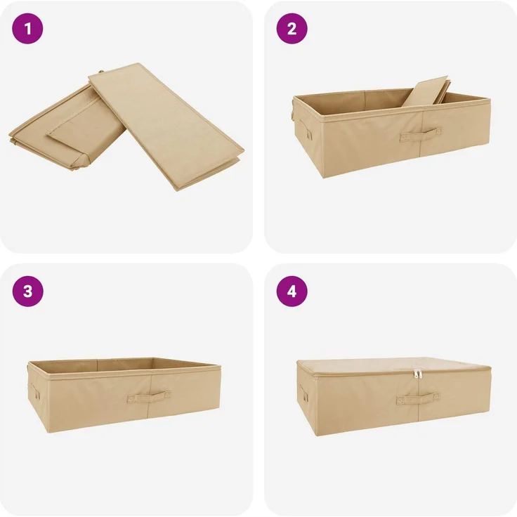 vidaXL Aufbewahrungsbox 24 stk. Vliesstoff 70 x 40 x 18 cm 50,4 L 42024614 – Bild 10
