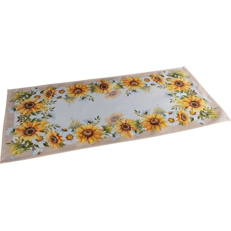 matches21 HOME & HOBBY Tischdecke Tischläufer Herbst 40 x 85 cm mit Motiv gelbe Sonnenblumen & Blätter (1-tlg), Tischdeko für Küche & Tisch – Bild 1