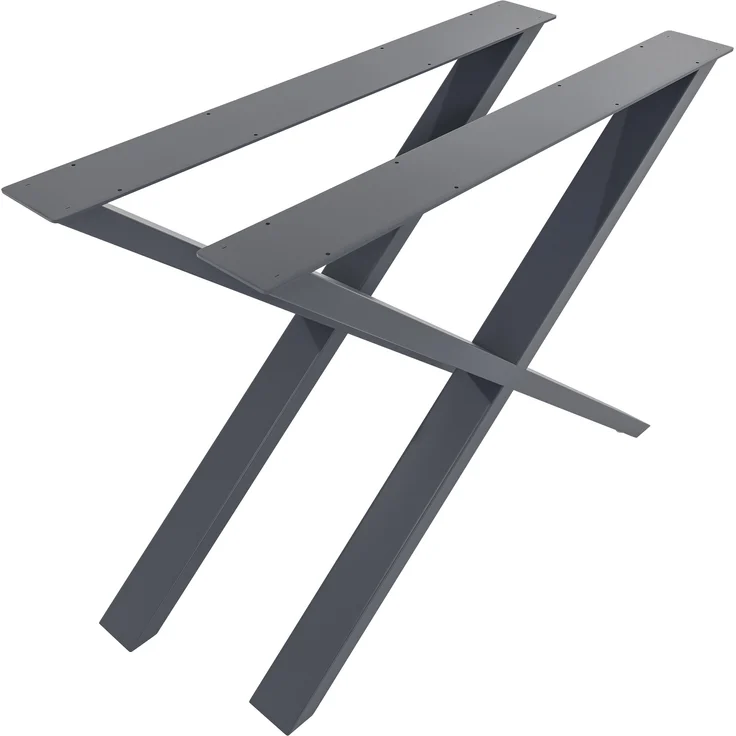 CLP 2er Set Tischbeine Swift aus Vierkantprofilen,grau L – Bild 6