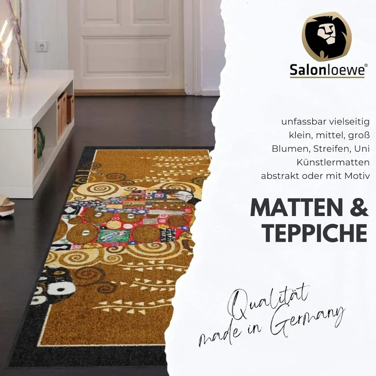 Salonloewe Fußmatte Fußmatte 50x75 Hereingedackelt grau, Eingangsmatte normal, Höhe: 500 mm – Bild 5