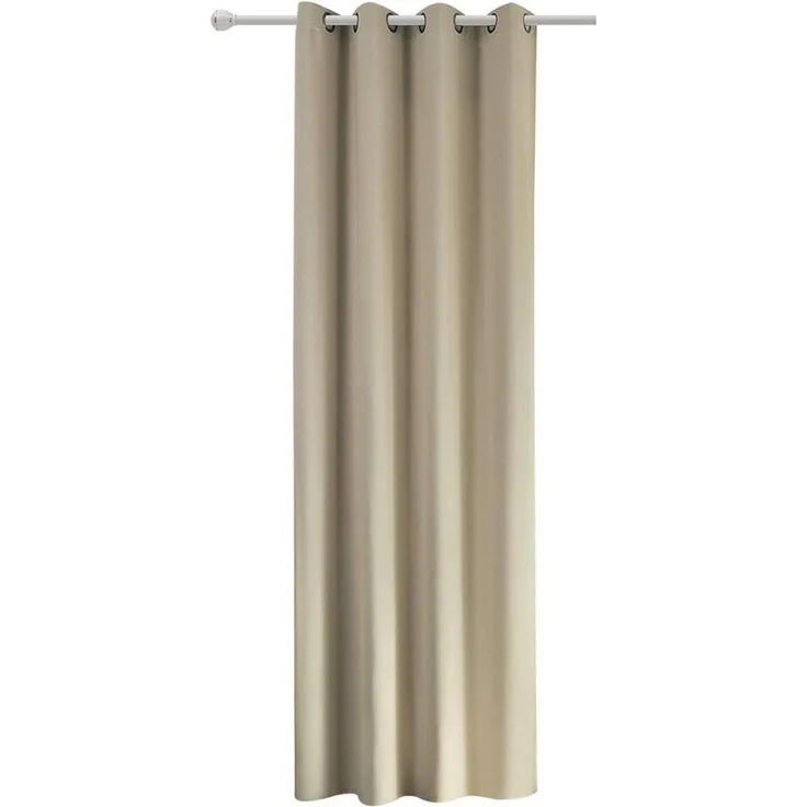 Woltu Gardine (1 St), blickdicht, mit Ösen, 130 g/m², Leichter & weicher