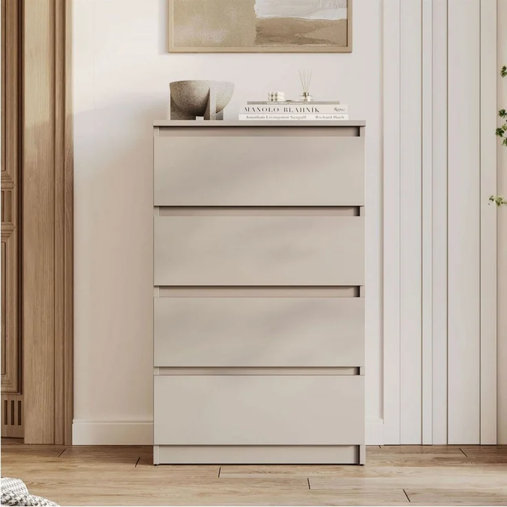 Lookway Kommode HANA M4 – elegante Kommode mit geräumigen Schubladen, Breite: 70 cm – Bild 1
