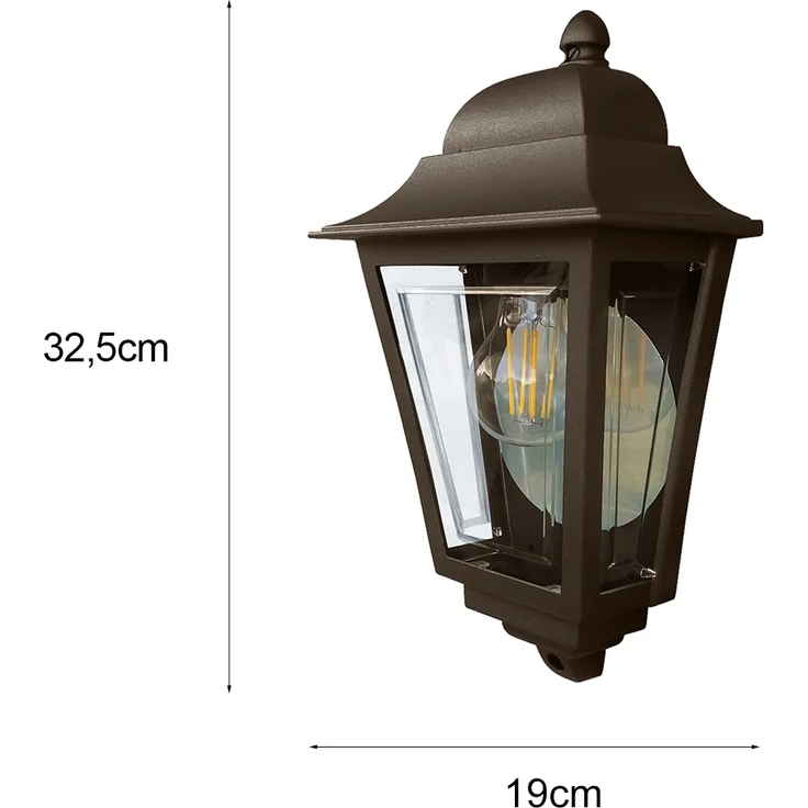 Elstead Lighting Deco Lane Wandleuchte 1-Light Bronze IP44 E27 – Bild 4