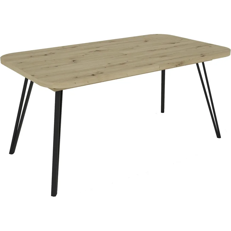 byLIVING Esszimmertisch LIFE / Eiche-Optik braun / großer Auszugstisch 160 cm bis 240 cm / Tisch mit Ausziehfunktion / Tisch mit Synchronauszug und 2 Einlegeplatten / 160-240x80, H 76 cm