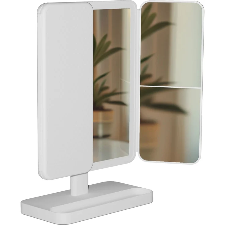 CLP Schminkspiegel Otley LED 3 Lichtfarben dimmbar mit Vergrößerung und USB,weiß – Bild 5