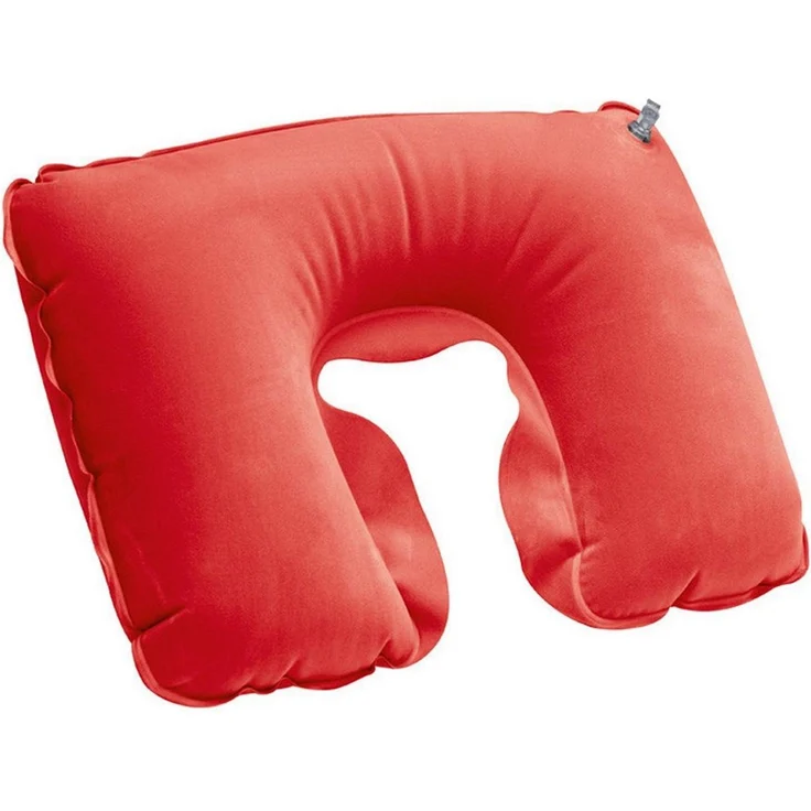 Macma Reisekissen aufblasbares Kissen mit Etui / Reisekissen / Strandkissen / Farbe: rot – Bild 1