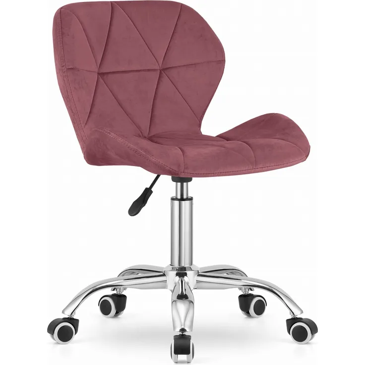 Valora AVOLA Drehstuhl Dunkelrosa Samt Ergonomisches Design