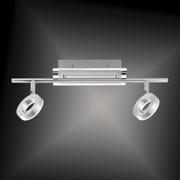 SILEDA Paul Neuhaus Deckenleuchte, aluminium matt 2xLED-Board 6W 3000K Badleuchte, IP4410931 – Bild 4