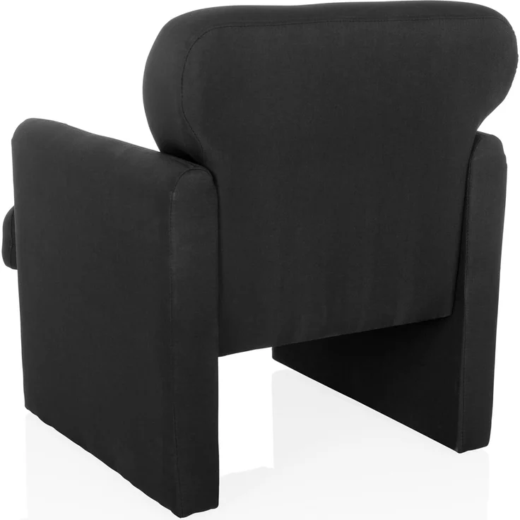 hjh LIVING Loungesessel 1-Sitzer CARIPITO Stoff Polstersessel Relaxsessel für Wohnzimmer Schlafzimmer, Schwarz – Bild 8