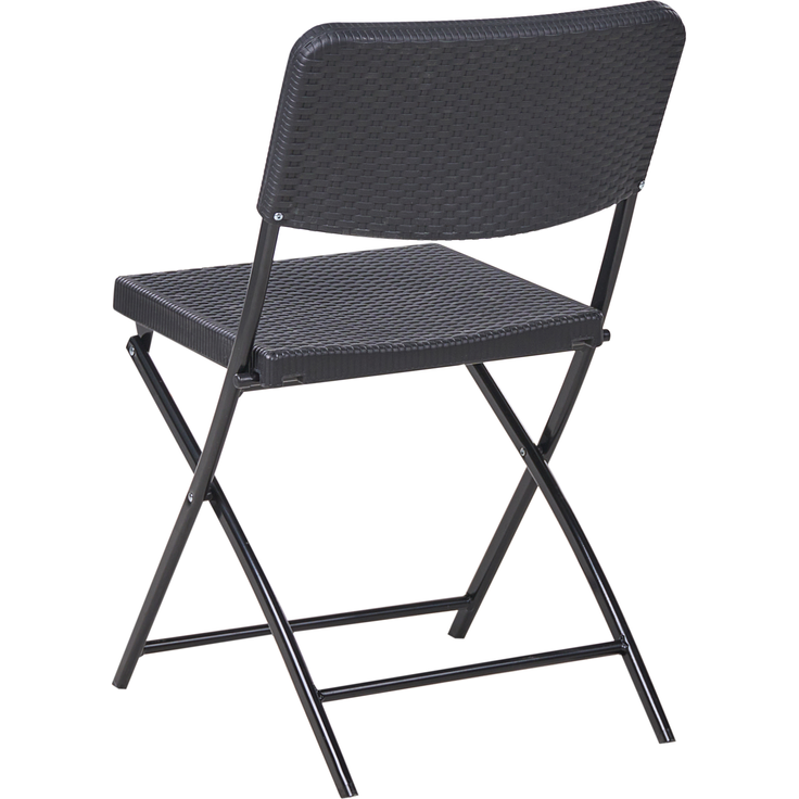 Bistro Set klappbar TRAPPETO Schwarz – Bild 6