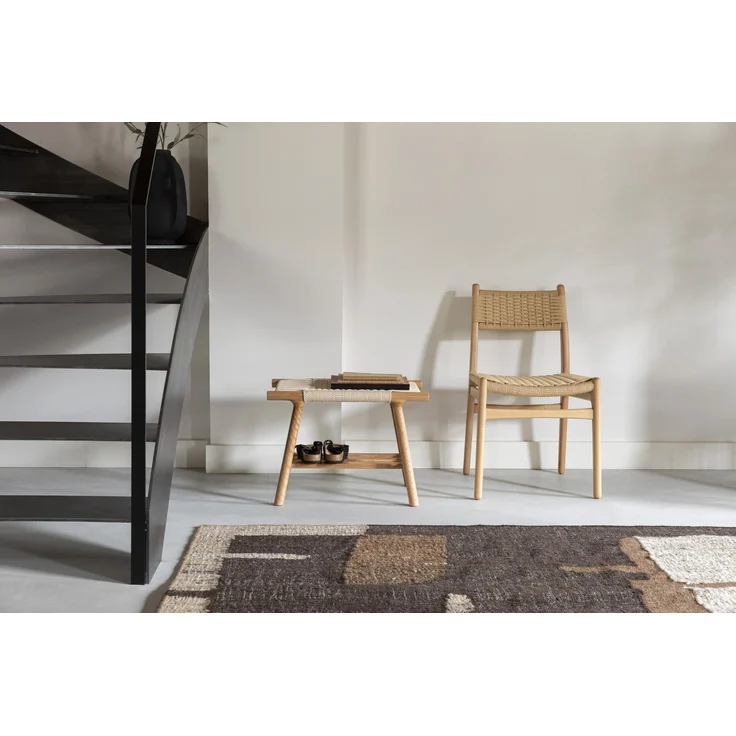 Dutchbone Esszimmerstuhl Cecile im 2er-Set, Gestell aus Buchenholz, Sitz- und Rückenlehne aus geflochtenem Seil, Natur/Beige – Bild 8