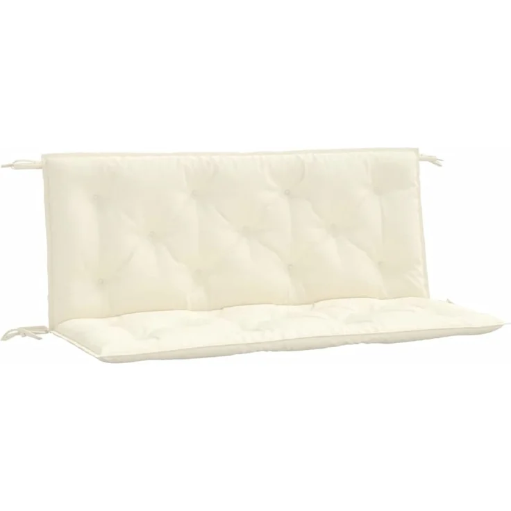 vidaXL Gartenbank-Auflagen 2 Stk. Cremeweiß 120x50x7 cm Oxford-Gewebe 361680 – Bild 1