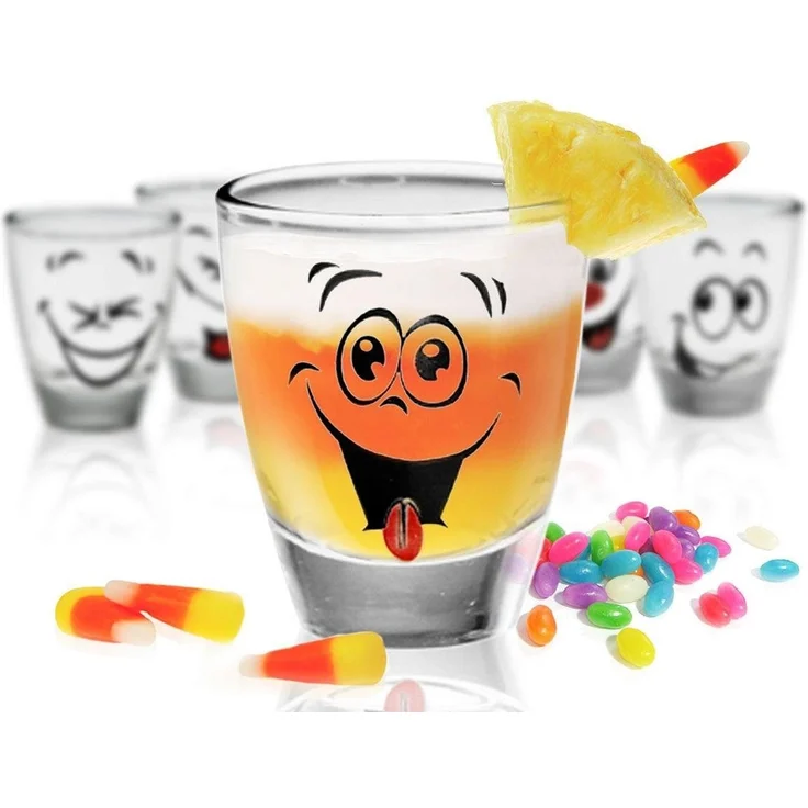 Sendez Schnapsglas 6 Schnapsgläser mit Motiv Tequilagläser Schnaps Wodkagläser Humor, Glas – Bild 1