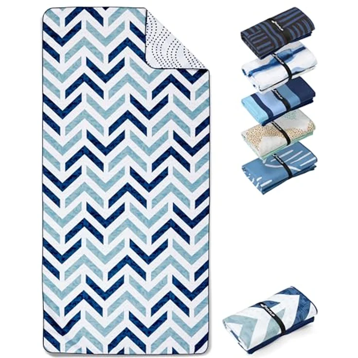 Fit-Flip Strandtuch XXL Mikrofaser, leicht und schnelltrocknend, 100% recyceltes Badetuch (Arrows 200x90cm) – Bild 1