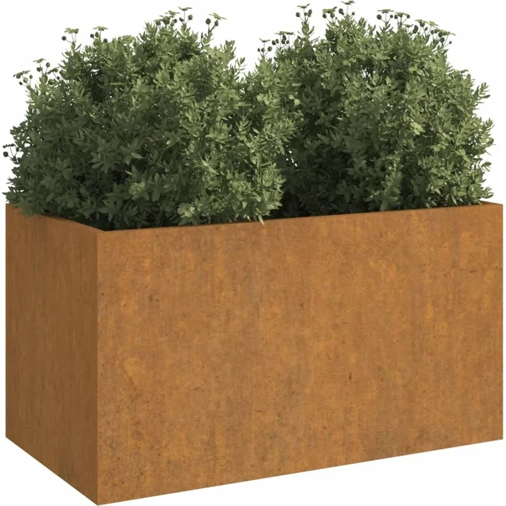 vidaXL Pflanzkübel 62x30x29 cm Cortenstahl 821556 – Bild 2