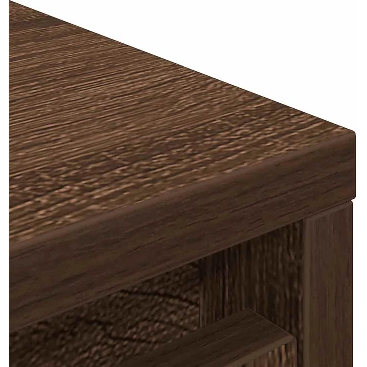 vidaXL Schuhregal Braun Eichen-Optik 29,5x34x76 cm Holzwerkstoff 861865 – Bild 9