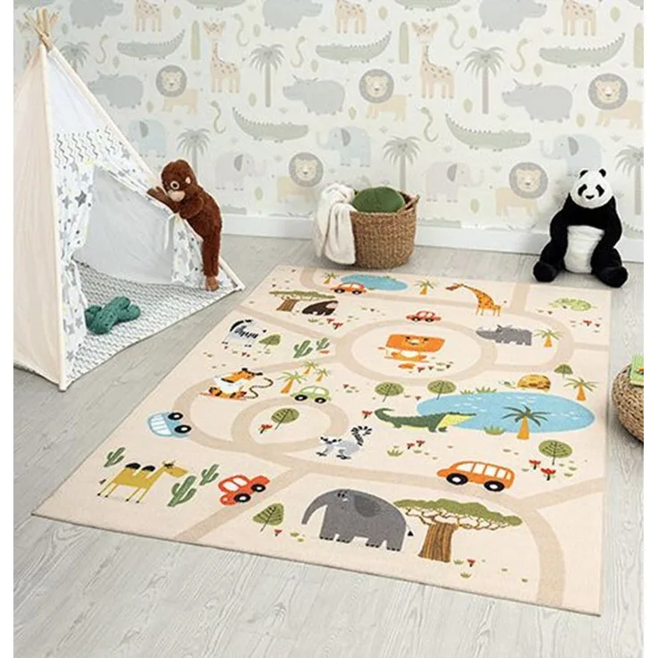 the carpet Teppich Happy Life, rechteckig, Höhe: 4 mm, Life Kinderzimmer Teppich Spielteppich pflegeleicht