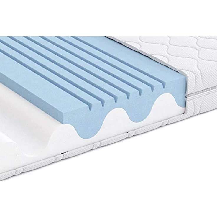 Amazon Basics Hochelastische Wendematratze, Mittel Fest (H3) und Fest (H4), 90 x 200 x 20 cm, Weiß – Bild 5