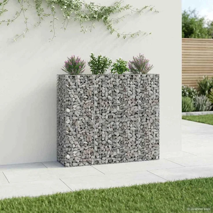 vidaXL Gabionen-Hochbeet 2 stk. 170 x 50 x 150 cm Verzinkter Stahl 3422234 – Bild 1
