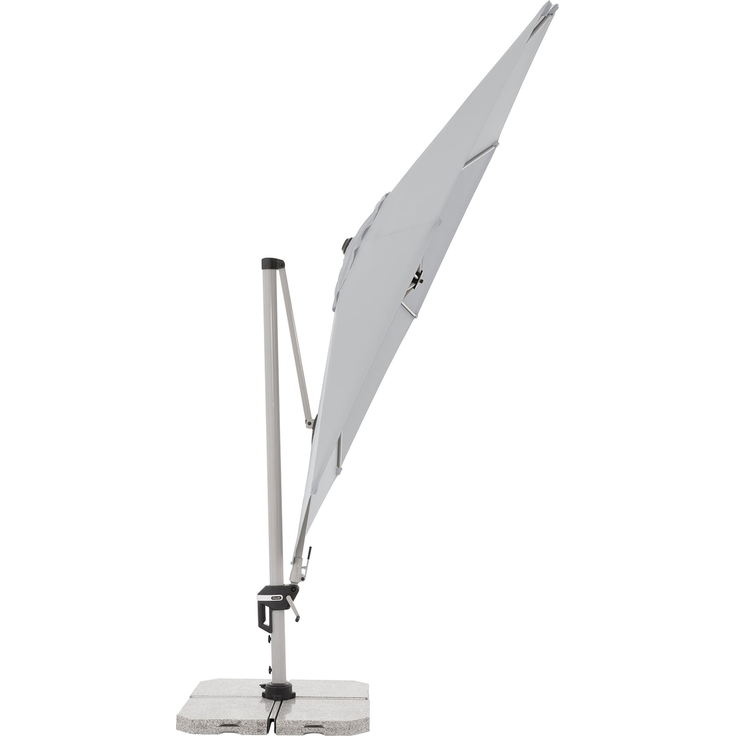 Doppler Sonnenschirm / Ampelschirm "Active Pendelschirm 370", hellgrau, Ø 370 cm – Bild 2