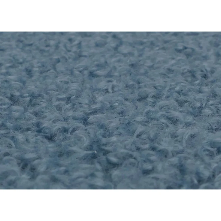 Lounge-Sessel HWC-O37, Cocktail-/Clubsessel Polstersessel Sessel, Stoff/Textil Bouclé (330g/m²) Metall MVG ~ blau – Bild 4