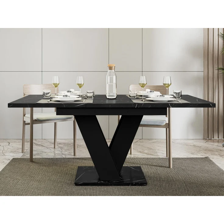 Tisch Atraks (Farbe: Marmor Black Royal / Schwarz) – Bild 4