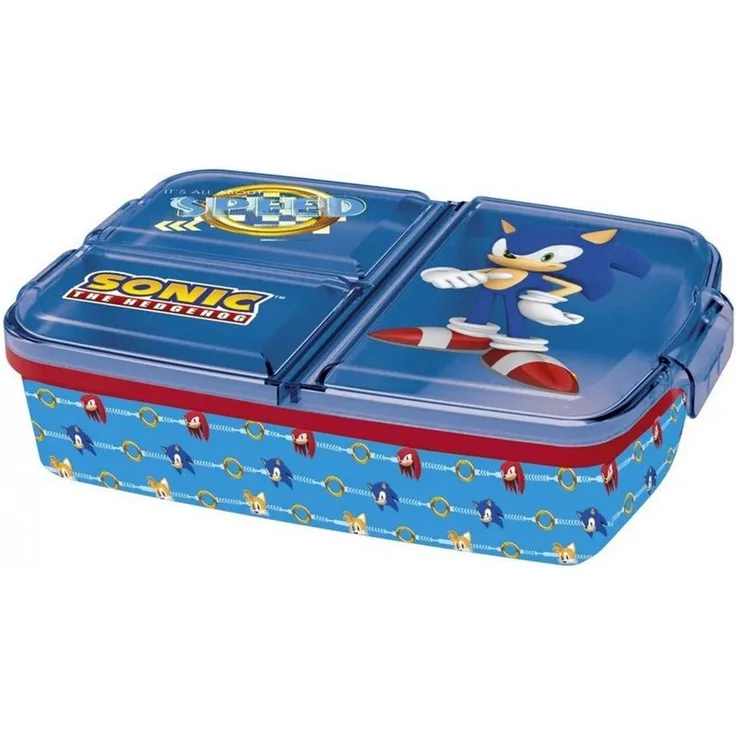 Sonic Lunchbox Sonic the Hedgehog Speed mehrfach unterteilte Brotdose, 100% Kunststoff, (1-tlg)