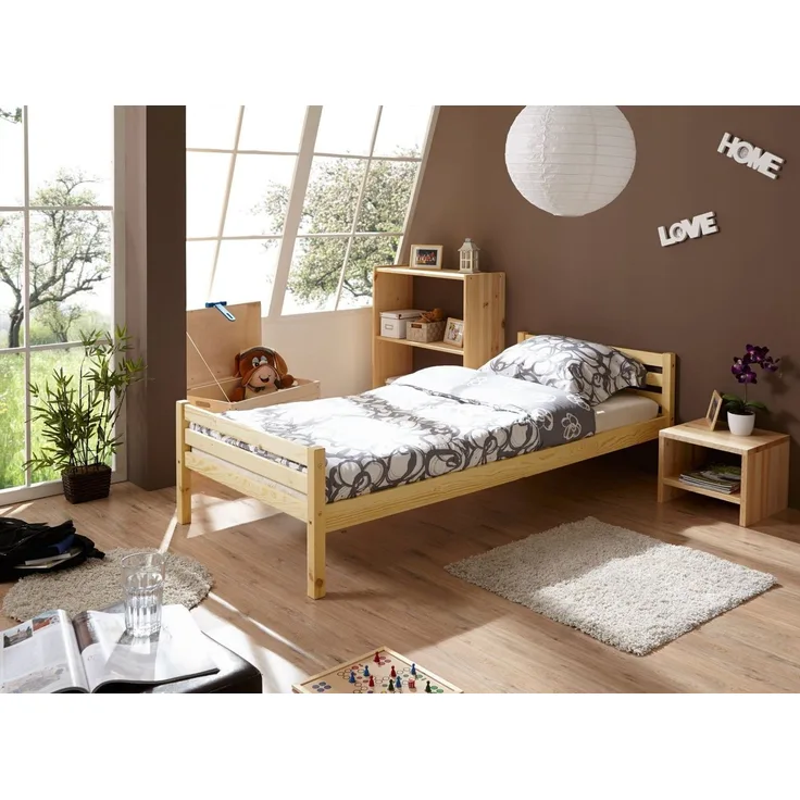 Einzelbett "Nadine" 90x200 Kiefer massiv