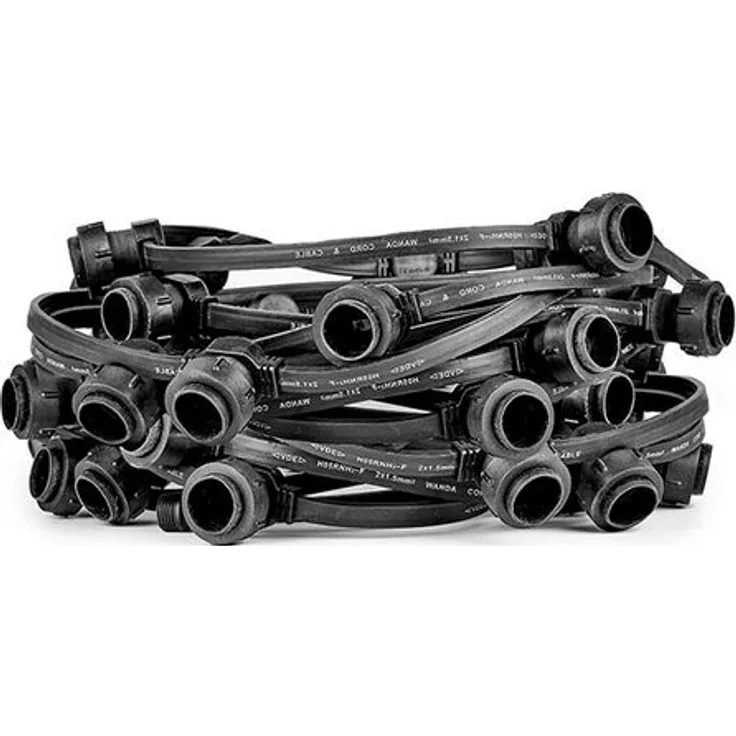 Illu Lichterkette Komplettset 10m, E27, IP65, verlängerbar
