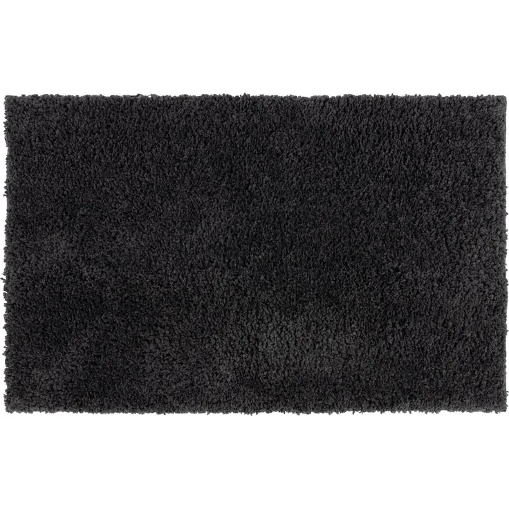 Badematte Sky Soft | Reckteckig | Rutschhemmende Rückseite | Dunkelgrau / 60x100 cm