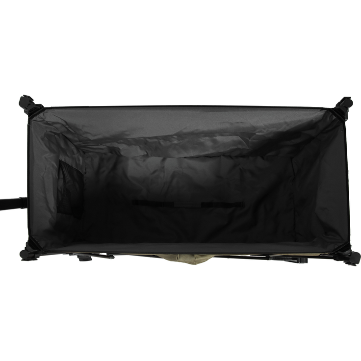 Faltbarer Bollerwagen 300L mit All-Terrain-Rädern, 109x53x83 cm, 100 kg, Armee-Grün – Bild 4